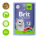 Brit Premium Пауч для взрослых кошек (Ягненок в желе)
